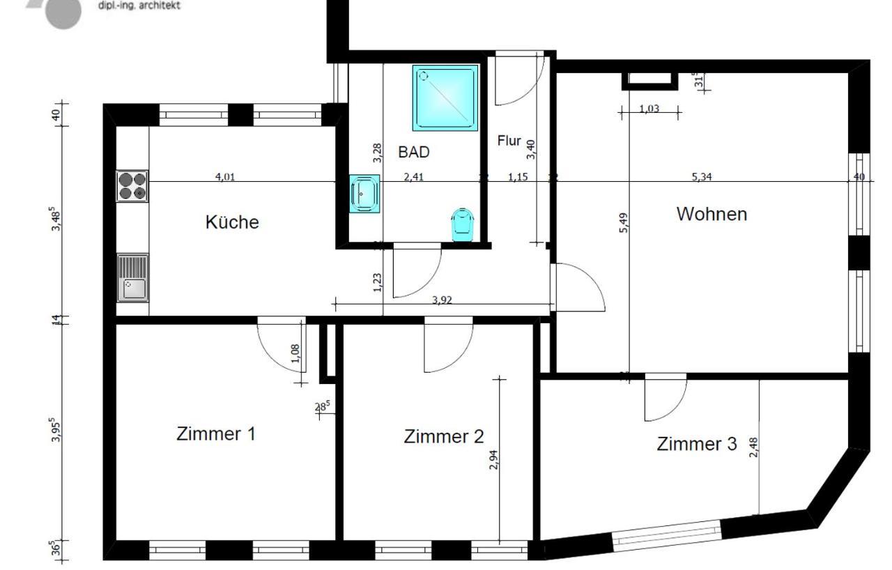 6 Personen Ferienwohnung - In Der Innenstadt Wilhelmshaven Eksteriør bilde